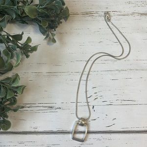 Rectangle Pendant Necklace